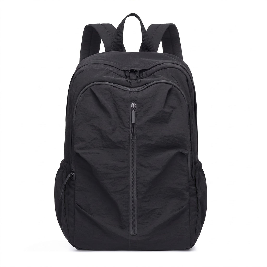 Lightweight Travel Backpack with Large Front Zip Compartment Side Pockets and Padded Shoulder Straps