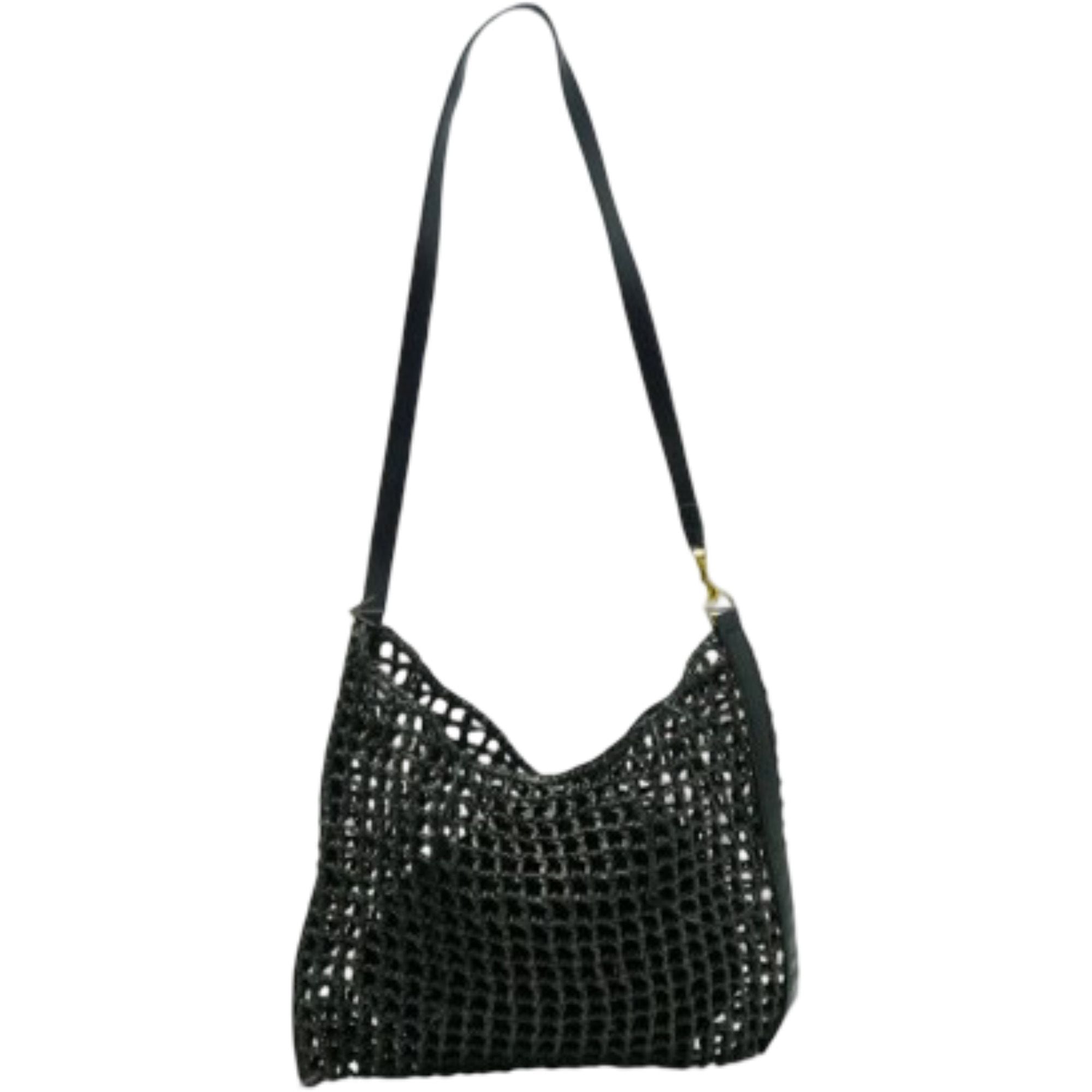 Handwoven Woven Handbag with Drawstring Interior for Vacation and Beach