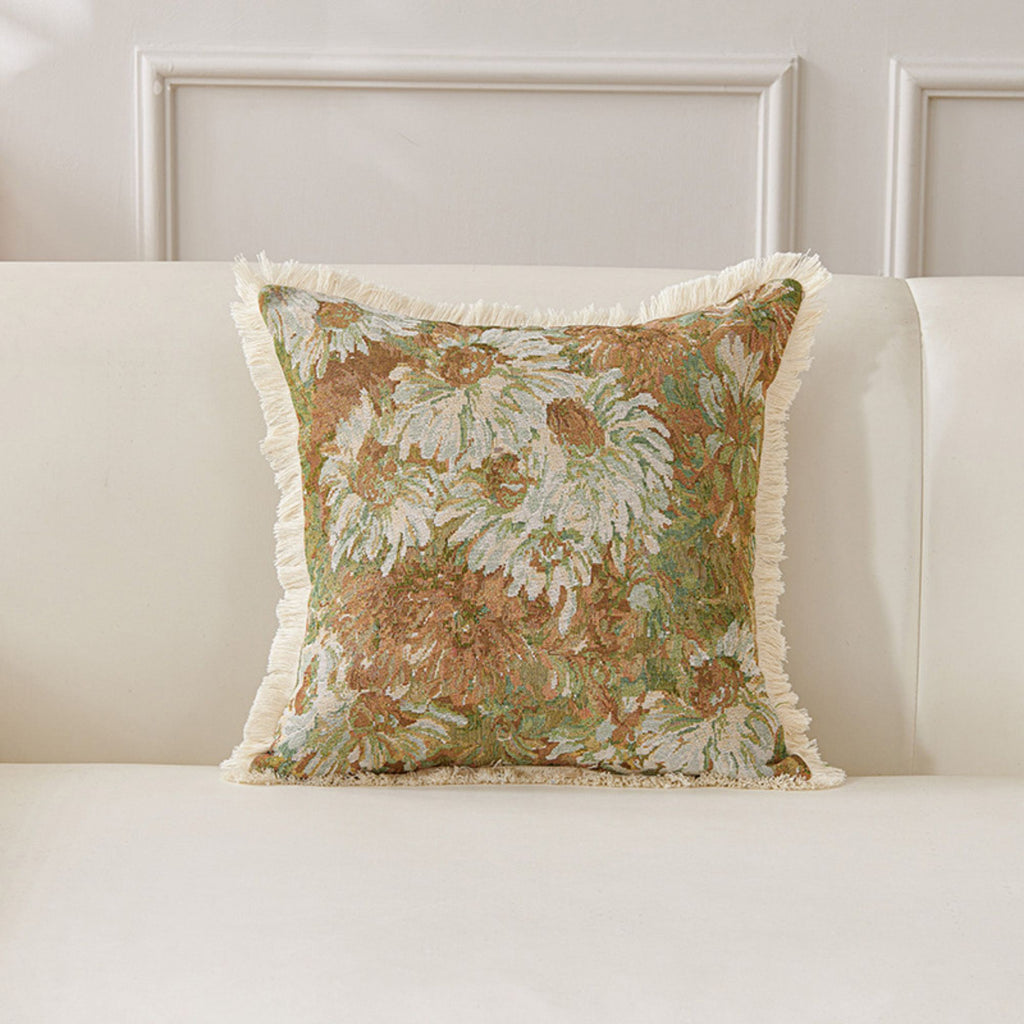 Cotton Throw Pillow 17.7*17.7 in Soft Decorative Cushion for Sofa Bed Chair