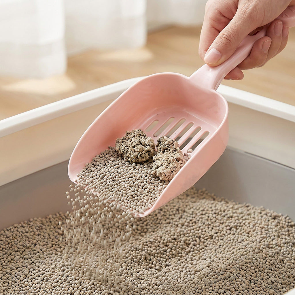 Cute Cat Litter Scoop - High-Capacity Sifter Shovel with Comfortable Handle