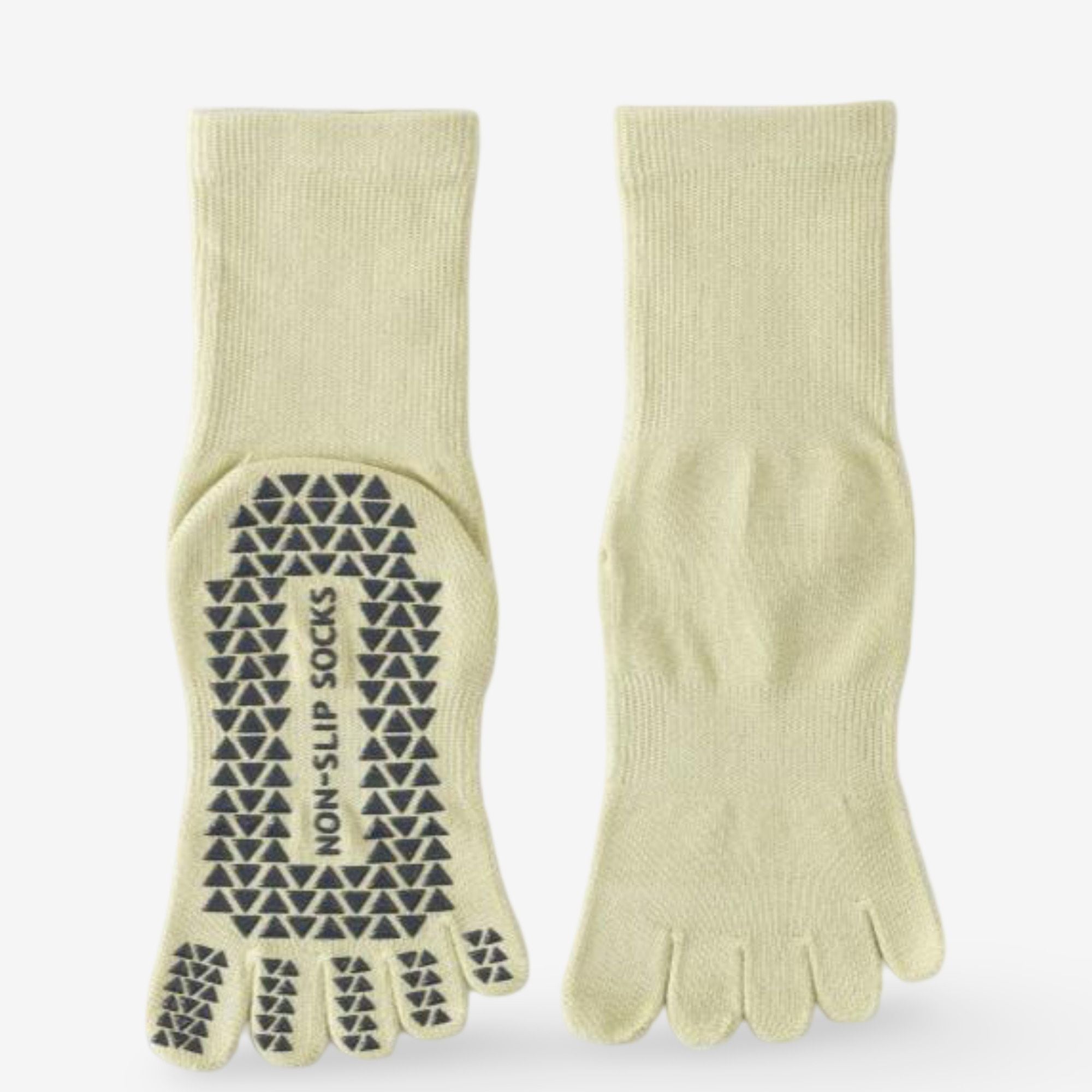 Non-Slip Five-Toe Yoga Socks for Fitness and Exercise 3 Pack