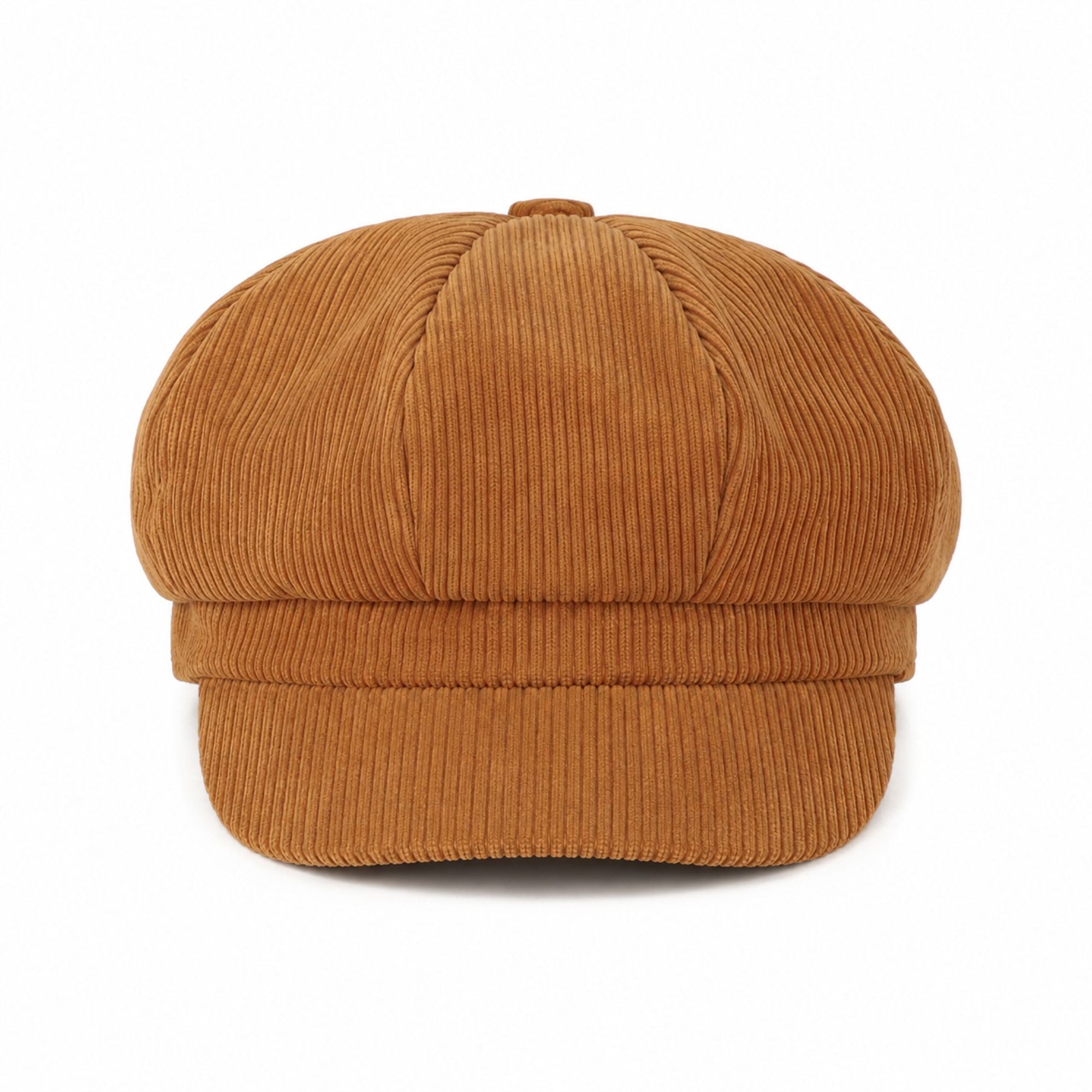 Corduroy Newsboy Cap Vintage Baker Boy Cabbie Hat with Short Brim