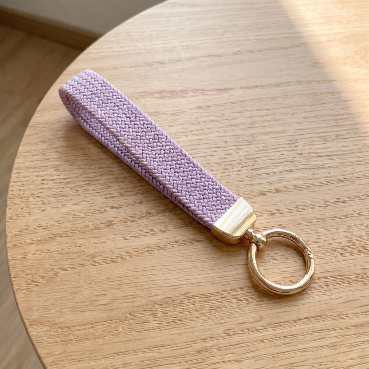 Woven Wristlet Keychain Strap with Hardware Kit