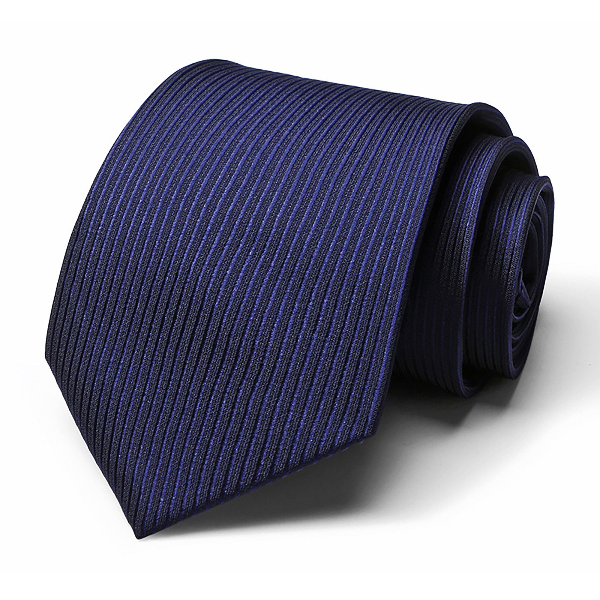 Alilang Men's Subtle Ribbed Texture Solid Tie Classic Necktie 57 Inch Length 3.1 Inch Width Formal Business Accessory