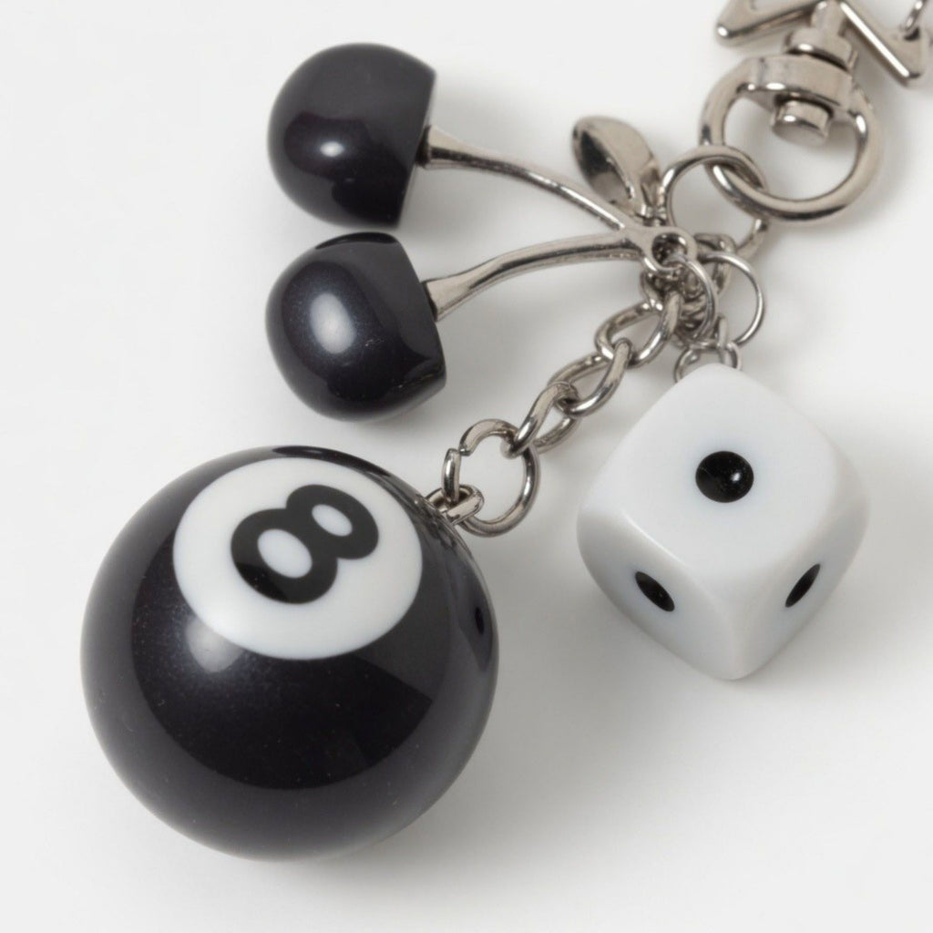 Dice Charm Keychain with Multi Dice Pendant Set Game Theme Bag Charm Key Ring Accessory