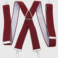 Anna-Kaci Men's Adjustable Suspenders 46in Elastic Suspenders with Clips for Formal & Casual Wear