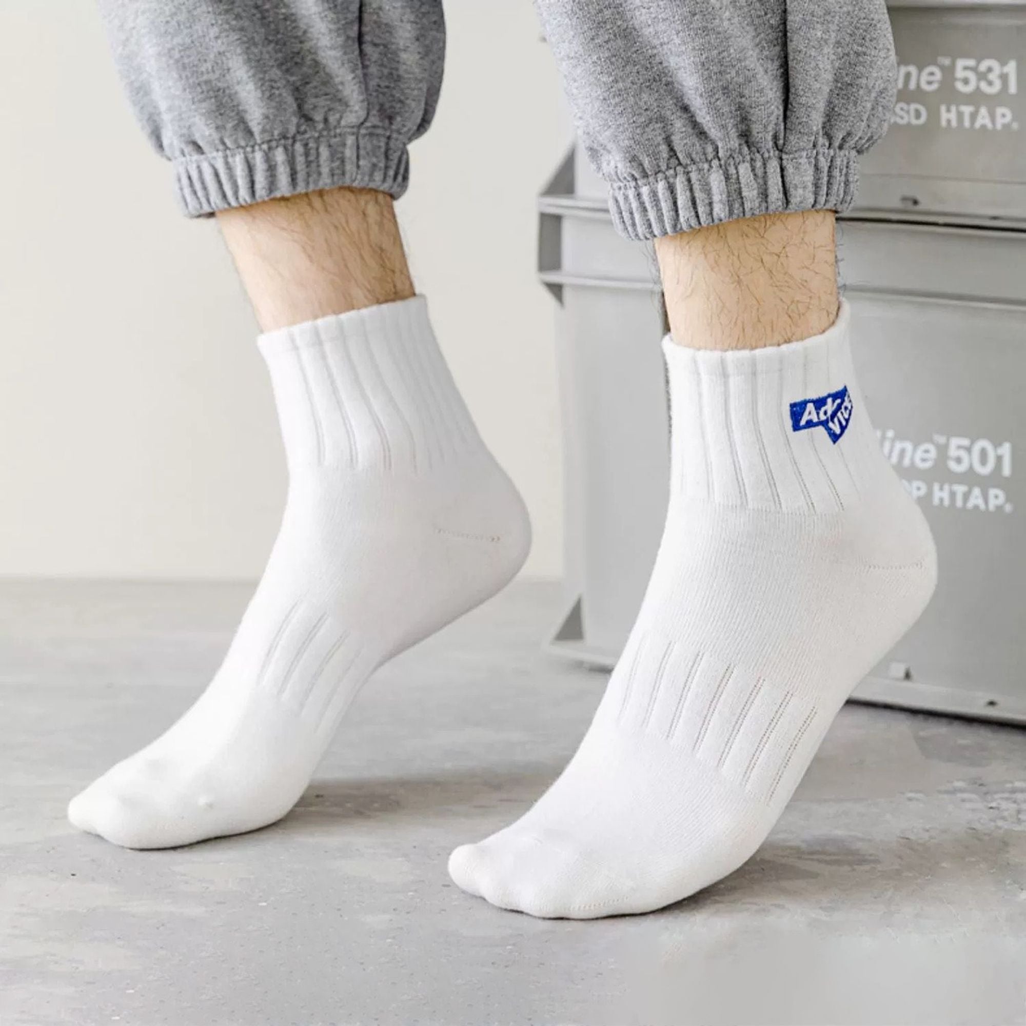 Anna-Kaci 6pk Men's Sports Ankle Socks
