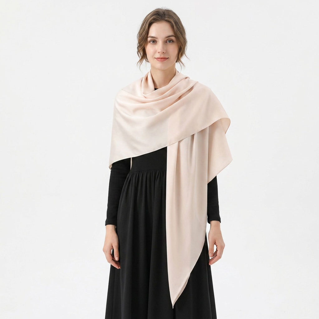 Oversized Square Scarf Wrap Shawl for Everyday Layering 55*55 Inches