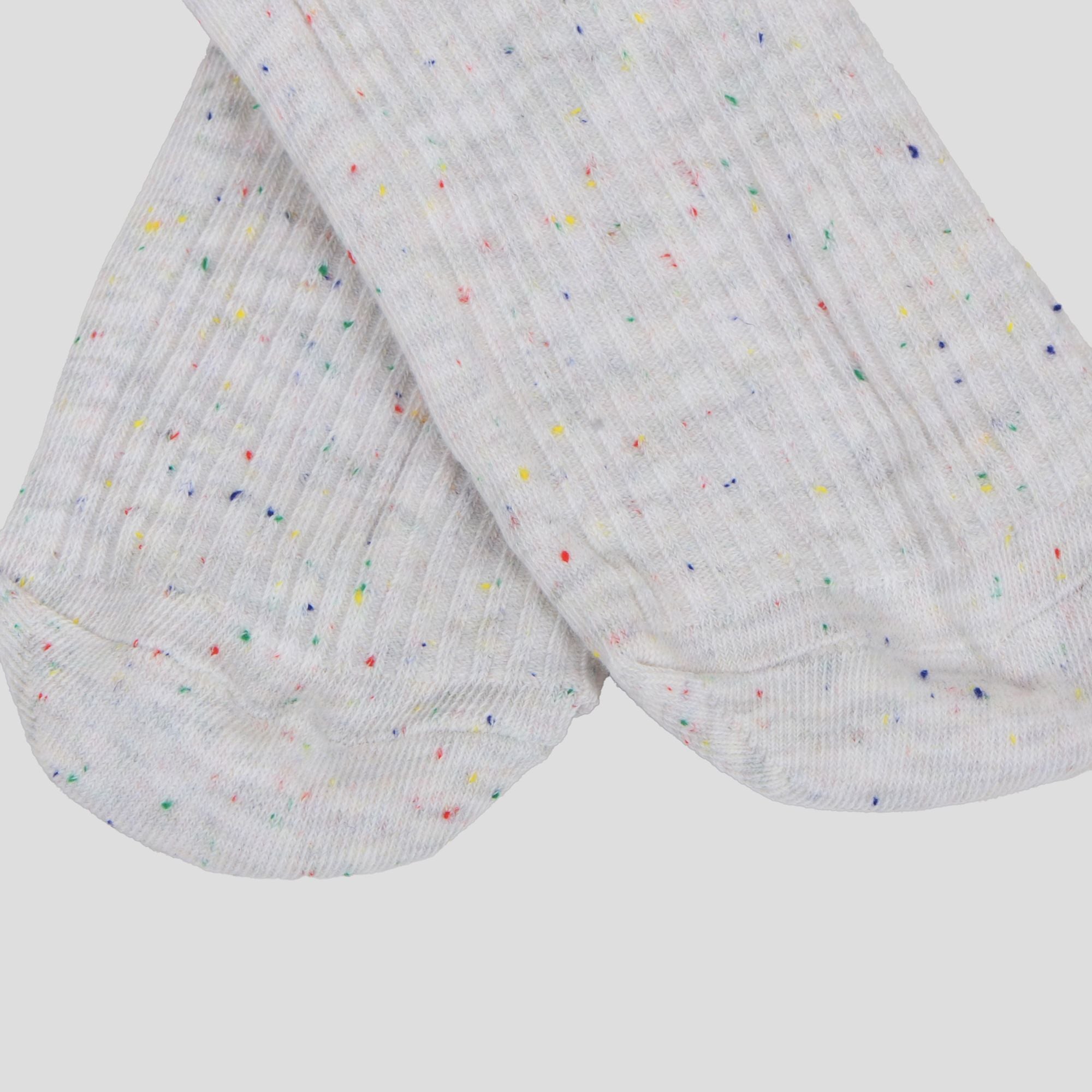 Anna-Kaci Women's Chic Style Solid Speckled Crew Socks Non Slip Cotton for Casual 2 Pairs 4 Season