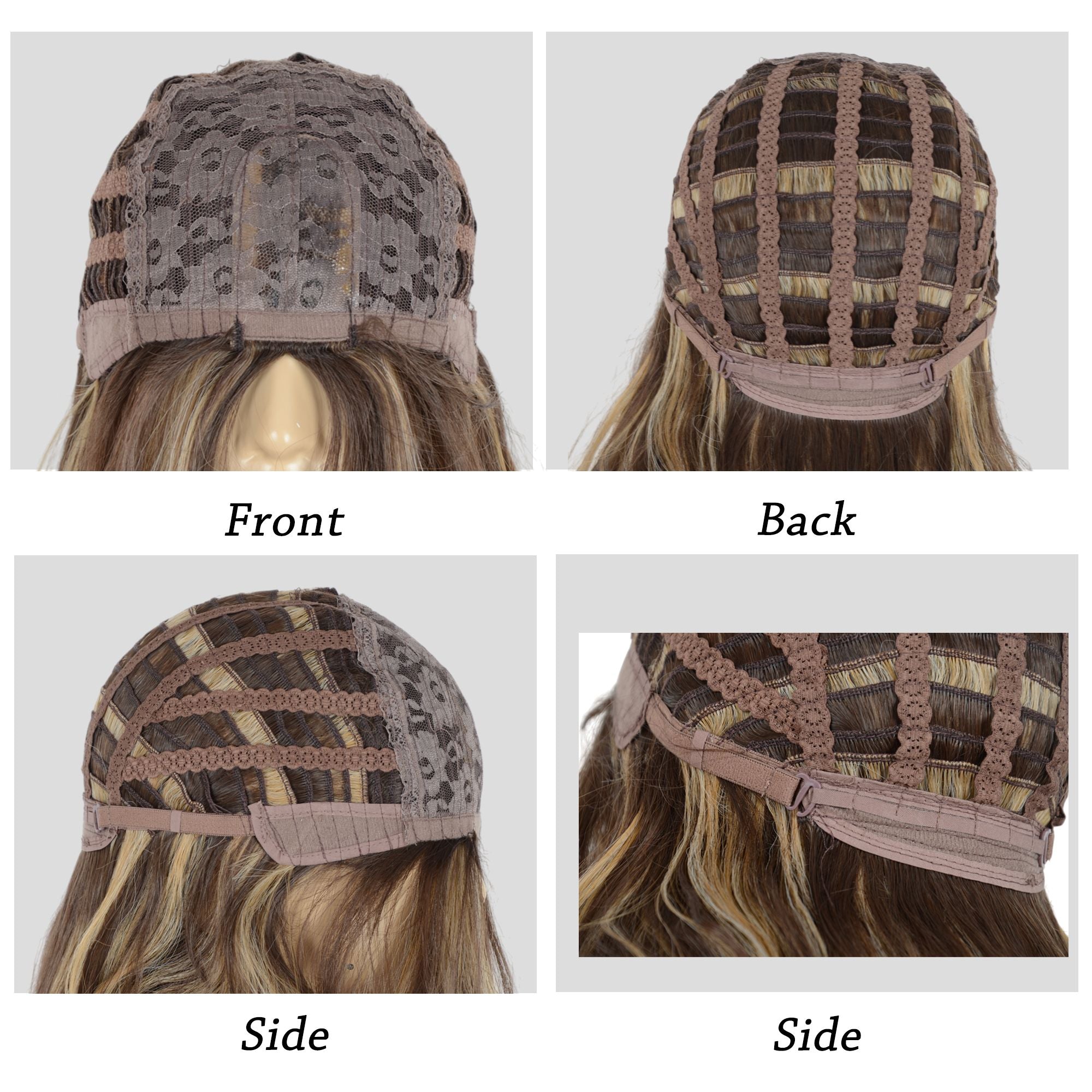 Long Wavy Wig for Women with Lace Hairline Heat Resistant Synthetic Wig for Daily and Party Use