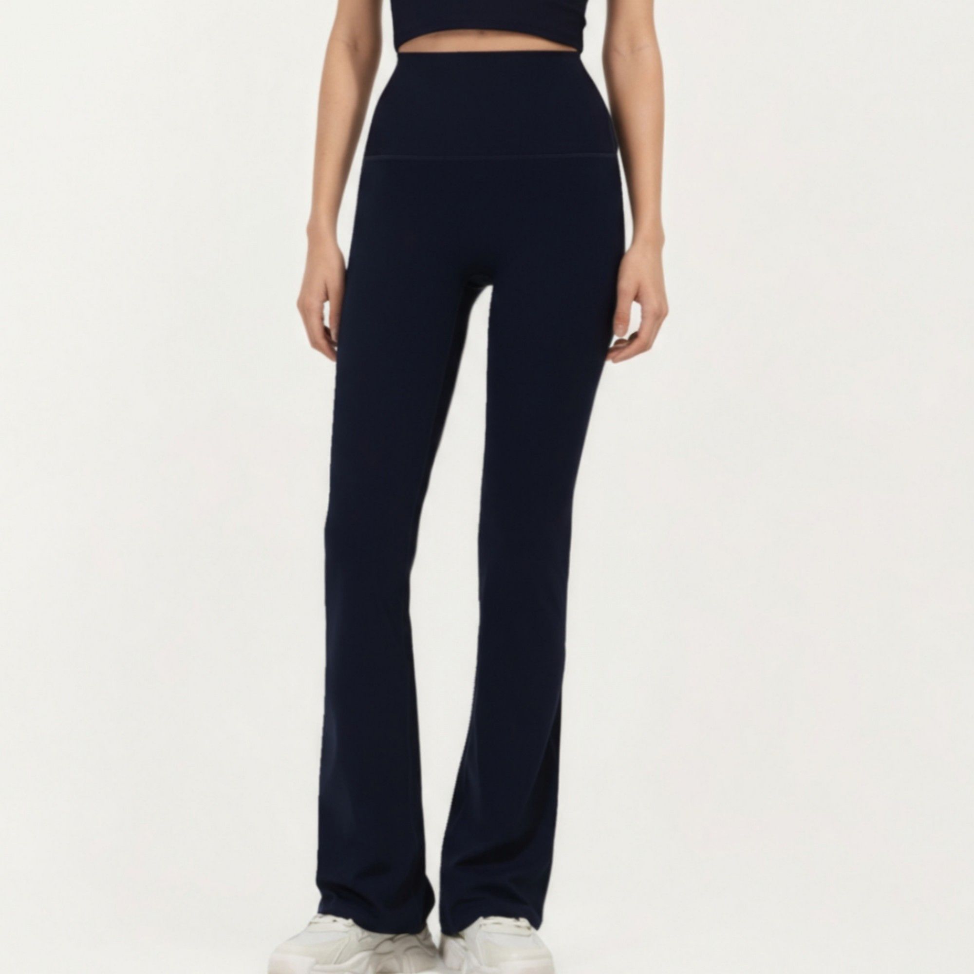 Anna-Kaci Active Women's High Waist Flare Sweatpants with Slim Fit Stretch Fabric