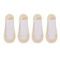 Anna-Kaci Women's Ultra Low Cut No Show Socks with Anti-Slip Silicone Grip and Seamless Toe Protection 4-Pack