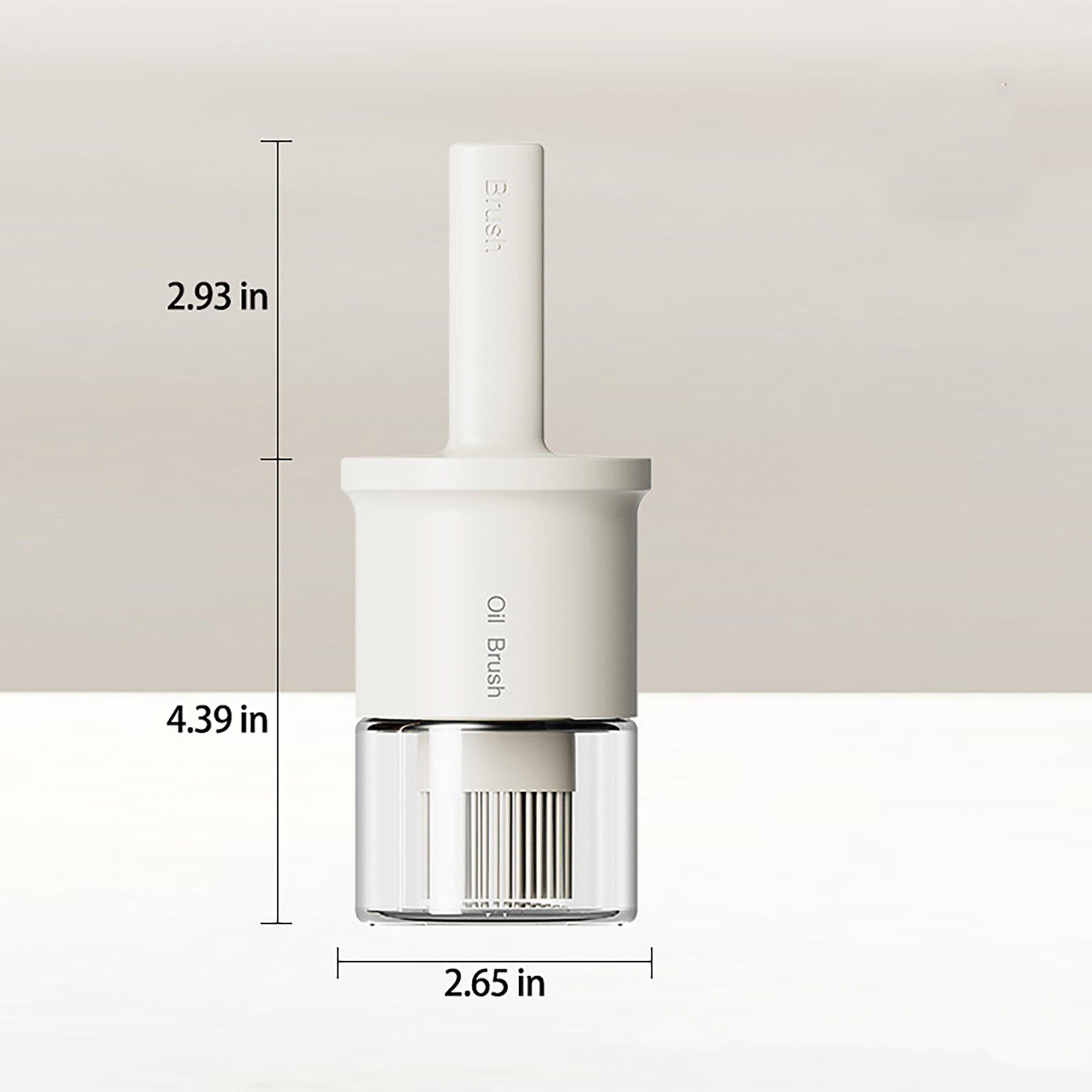 Kitchen Oil Brush with Built-In Container and Press Handle