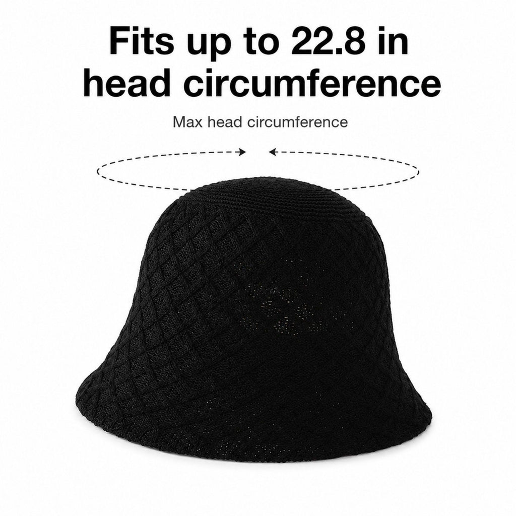 Summer Bucket Hat - Lightweight Woven Straw Sun Hat for Beach and Vacation
