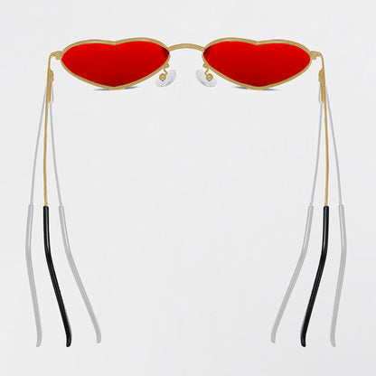 Anna-Kaci Women's Stylish Heart-Shaped Polarized Sunglasses UV400 Protection for Outdoor Activities
