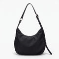 Soft Hobo Shoulder Bag with Adjustable Strap and Zip Closure
