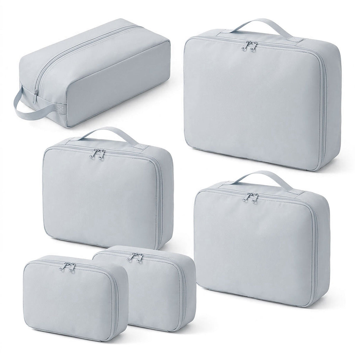 Travel Packing Cube Set with Zipper Closure Storage Bags Lightweight Organizer Luggage Set Multi Size