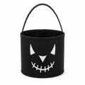Halloween Felt Candy Bucket Pumpkin Trick or Treat Basket Large Capacity Holiday Storage Tote Bag