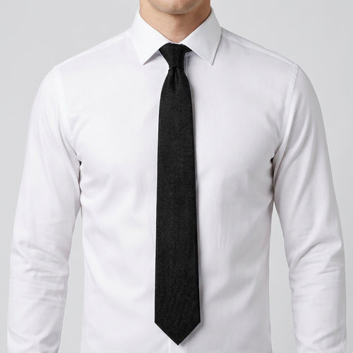 Alilang Men's Solid Smooth Finish Tie Classic Necktie 57 Inch Length 3.1 Inch Width Formal Business Accessory