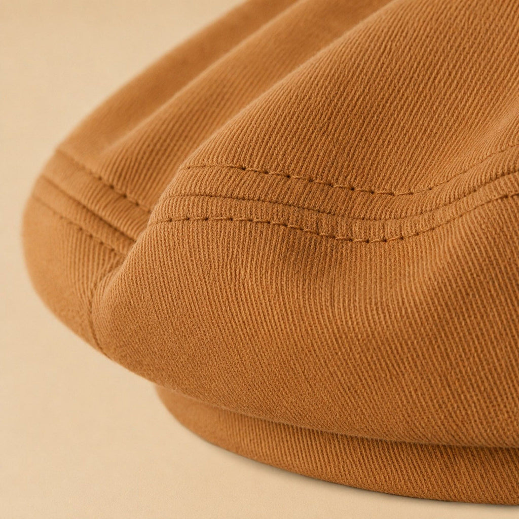 Men's Classic Flat Cap Fine Ribbed Ivy Newsboy Driving Hat