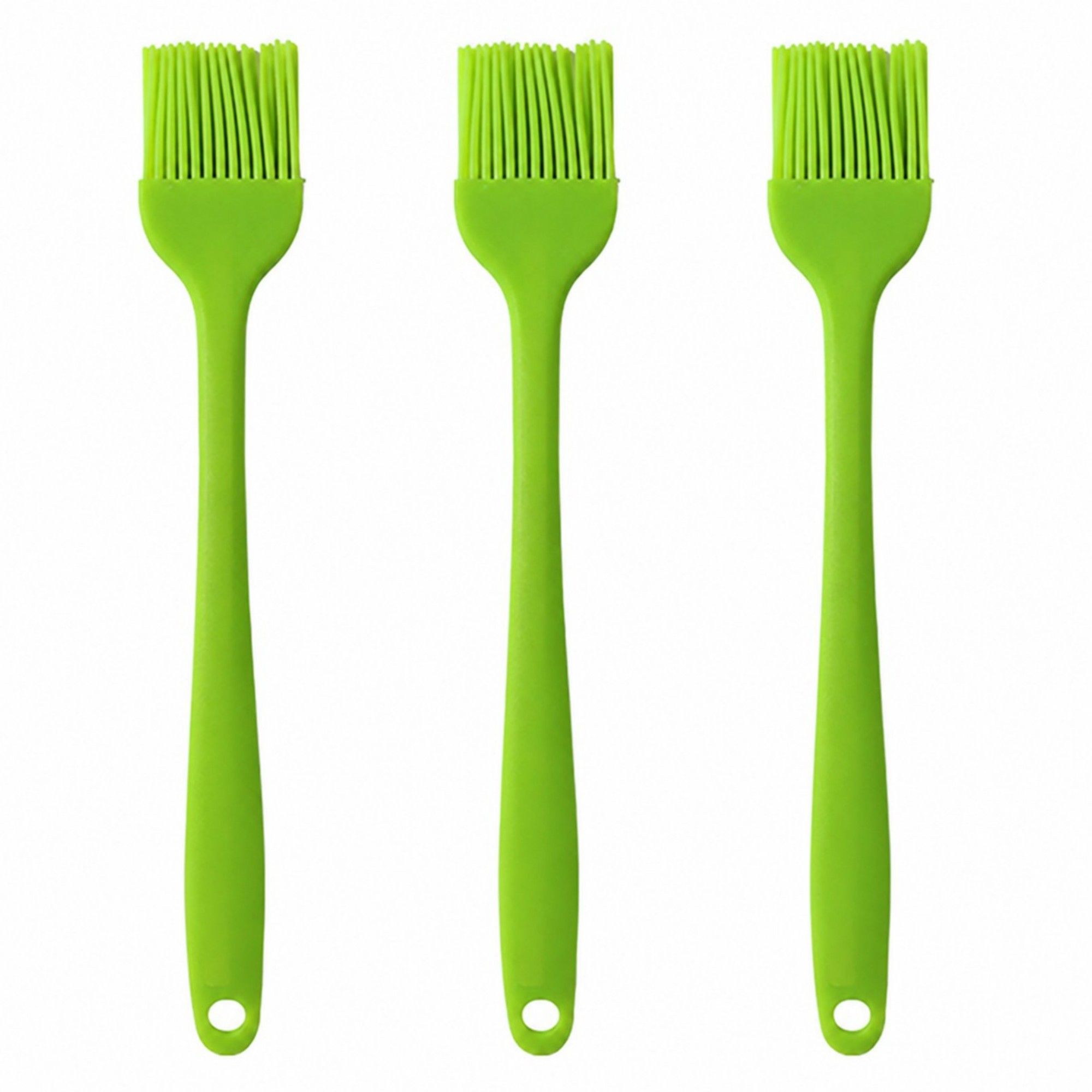 3-Piece Silicone Basting Brush Set, Flexible and Durable Kitchen Tools for Cooking and Baking