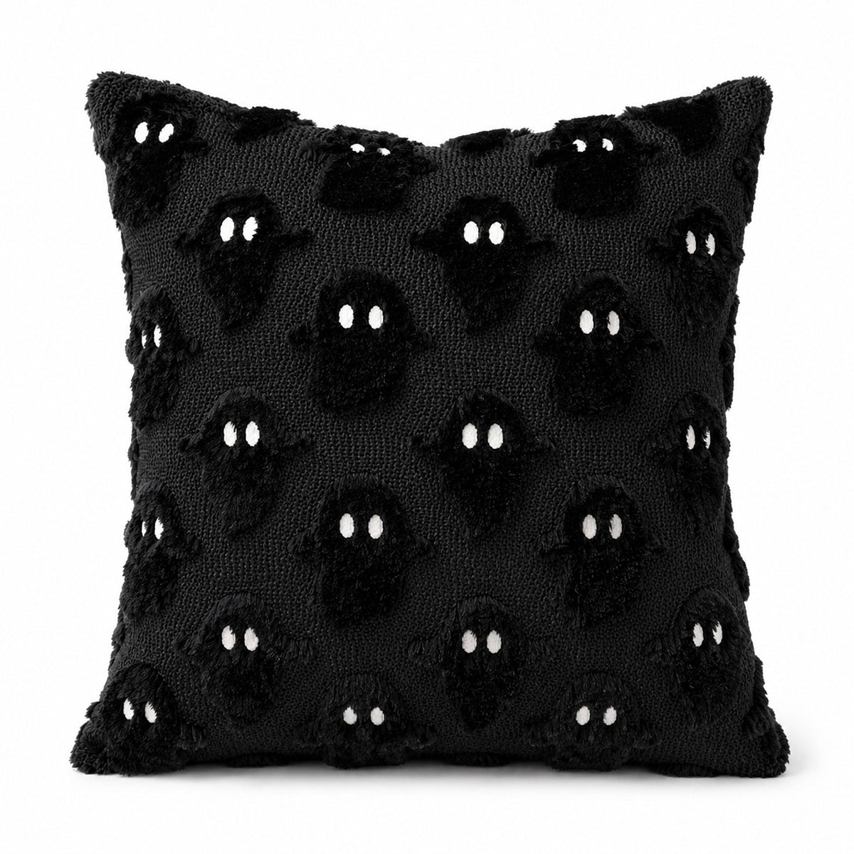 Funda de cojín decorativa con textura de fantasma de Halloween para sofá, cama o silla