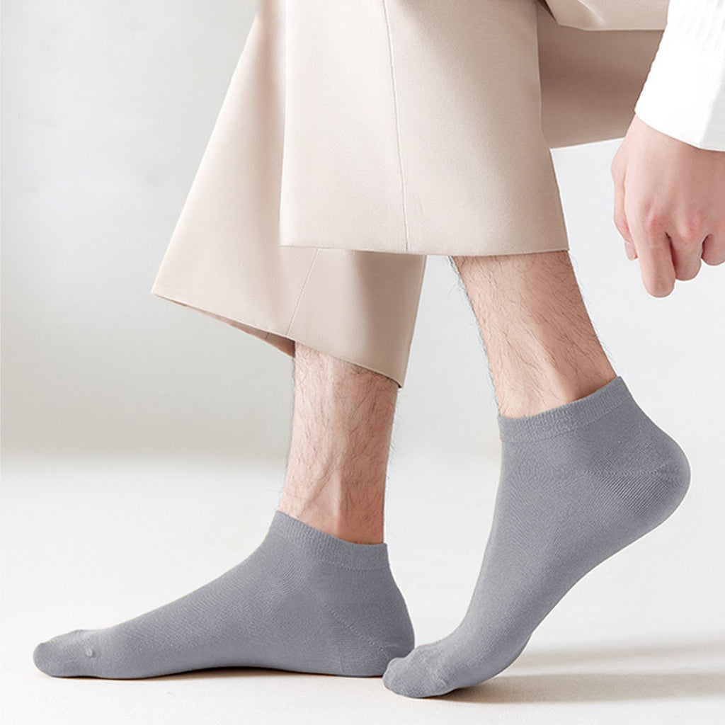 Anna-Kaci Men's Ankle - Length 6pk Comfort Casual Cotton Socks