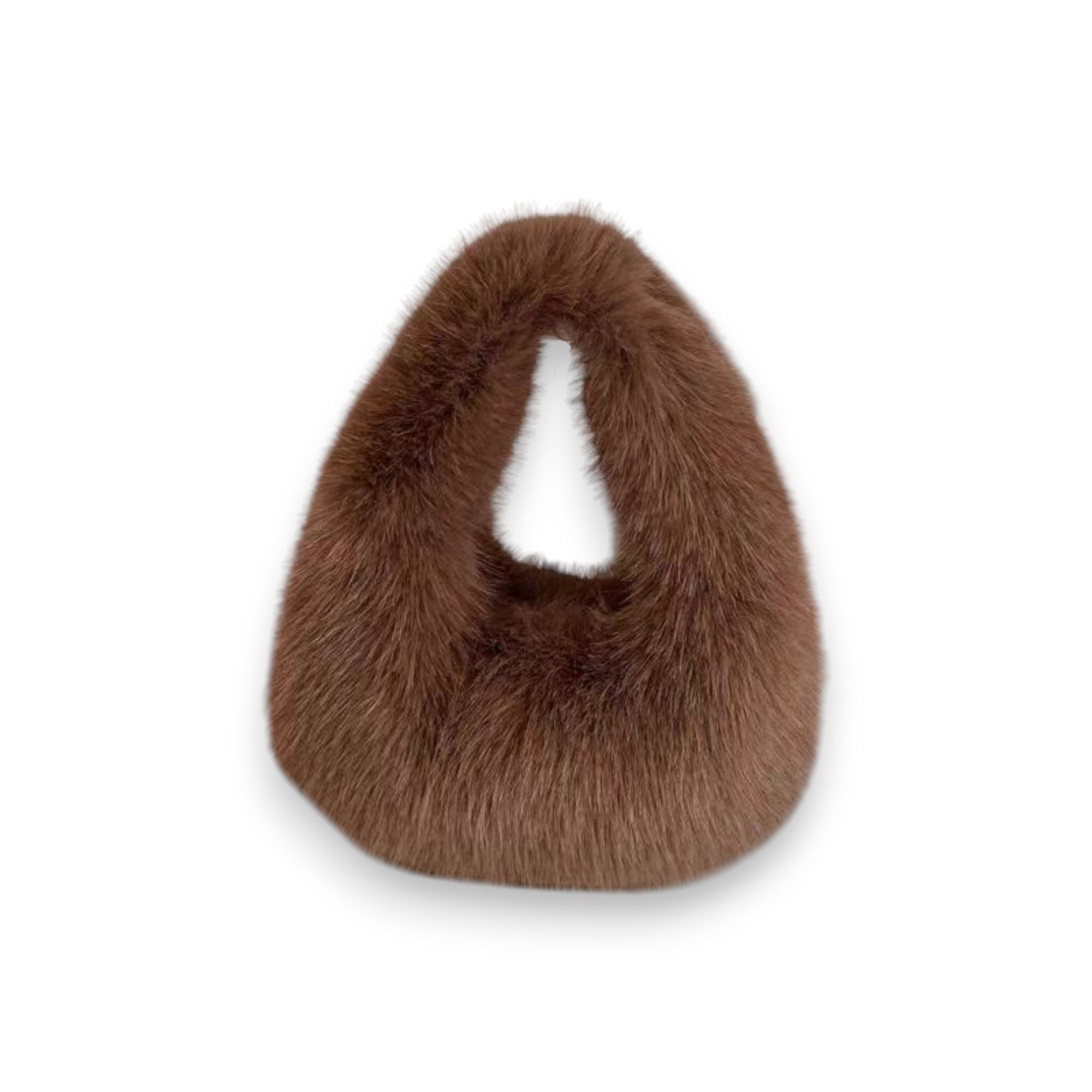 Anna-Kaci Women's Cute Plush Fur Handbag with Soft Texture