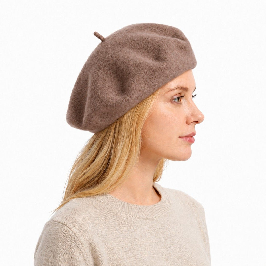 Wool Beret Hat Classic French Painter Cap Soft Felt Everyday Style