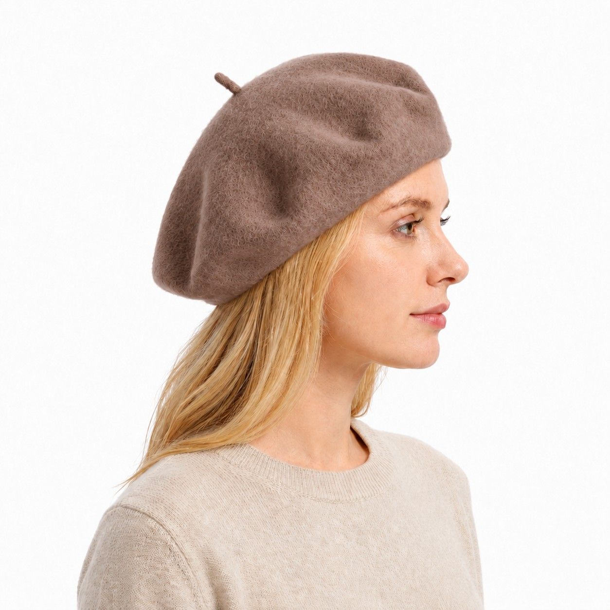 Wool Beret Hat Classic French Painter Cap Soft Felt Everyday Style