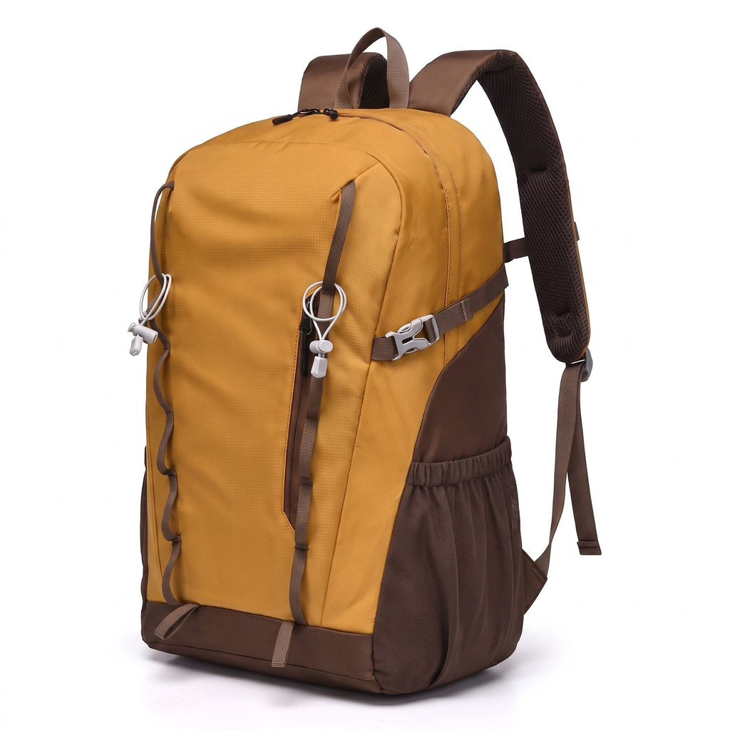 Travel Backpack with Side Pockets Front Zip Compartments Adjustable Straps Top Hle
