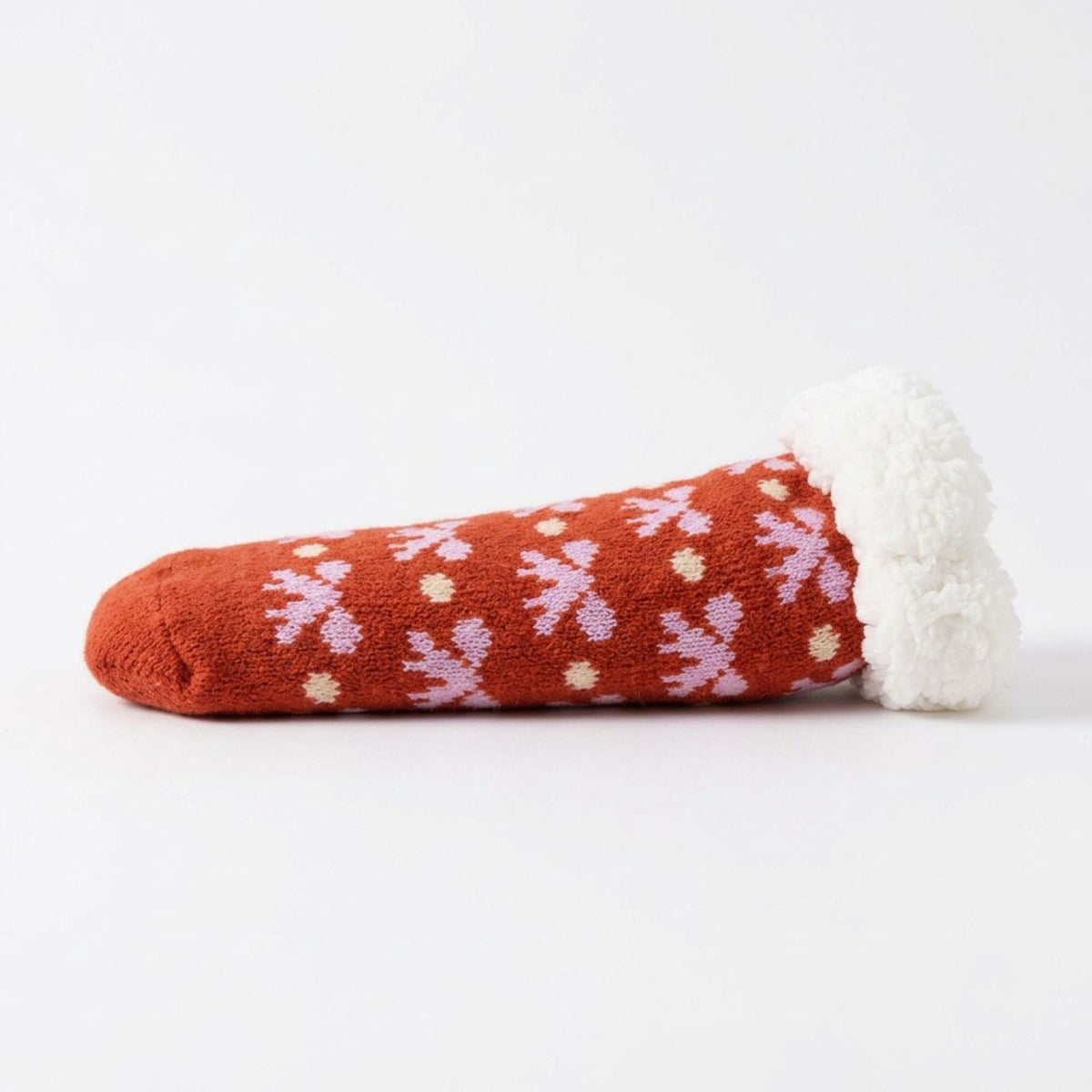 Fuzzy Bow Crew Socks 2 Pair US 5-10.5