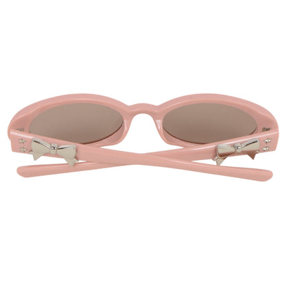 Anna-Kaci Women's Classic Elliptical Small Frame Bow Sunglasses UV400 Protection