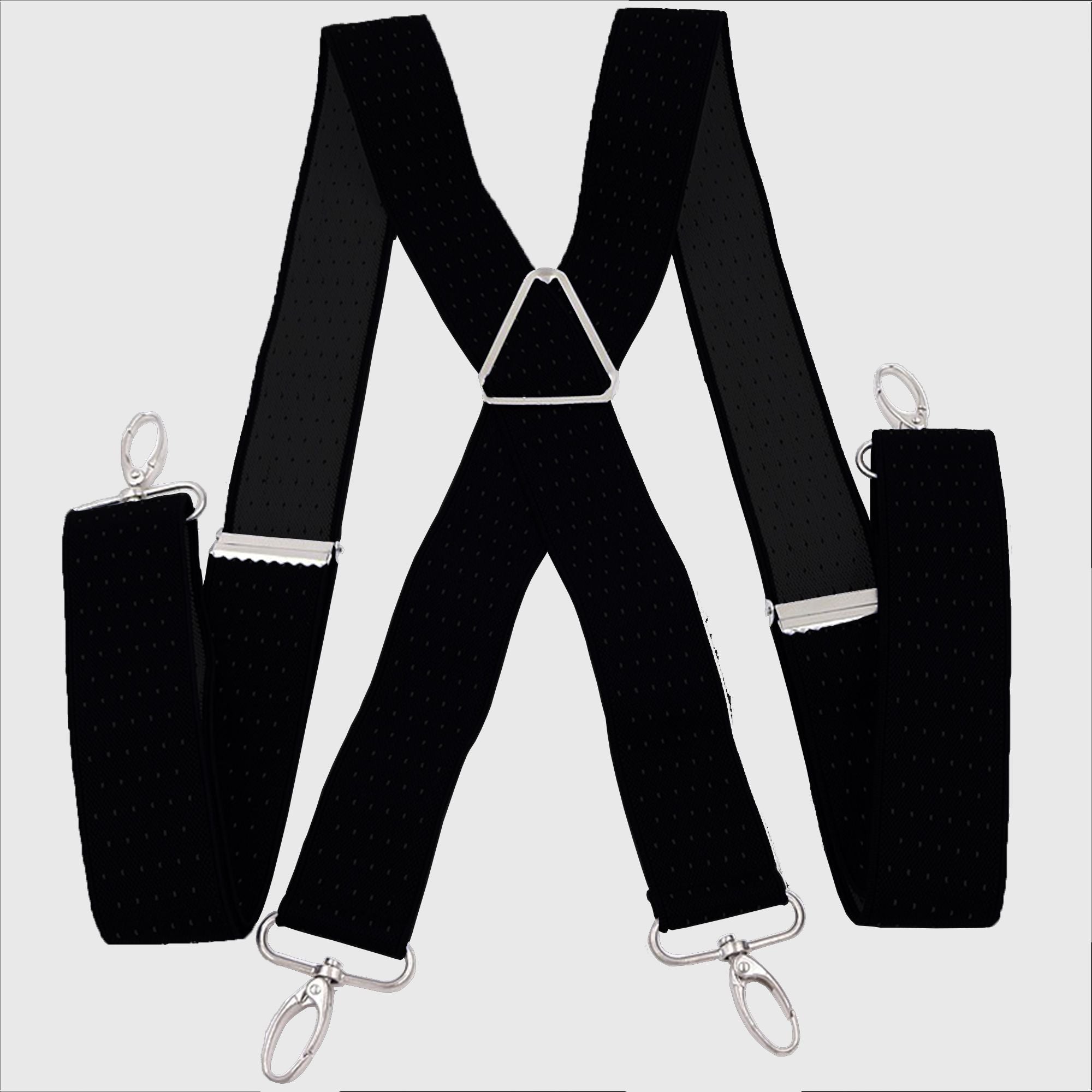 Anna-Kaci Men's Adjustable Suspenders 46in Elastic Suspenders with Clips for Formal & Casual Wear