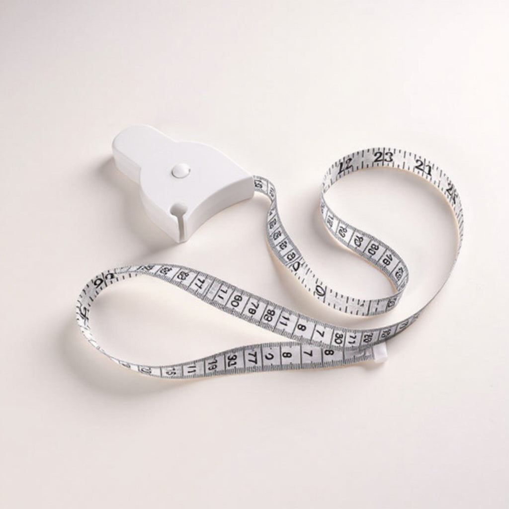Anna-Kaci 2pcs Body Measuring Tape with Retractable Soft Tape and Auto-Lock Design for Accurate Body, Waist, and Arm Measurements