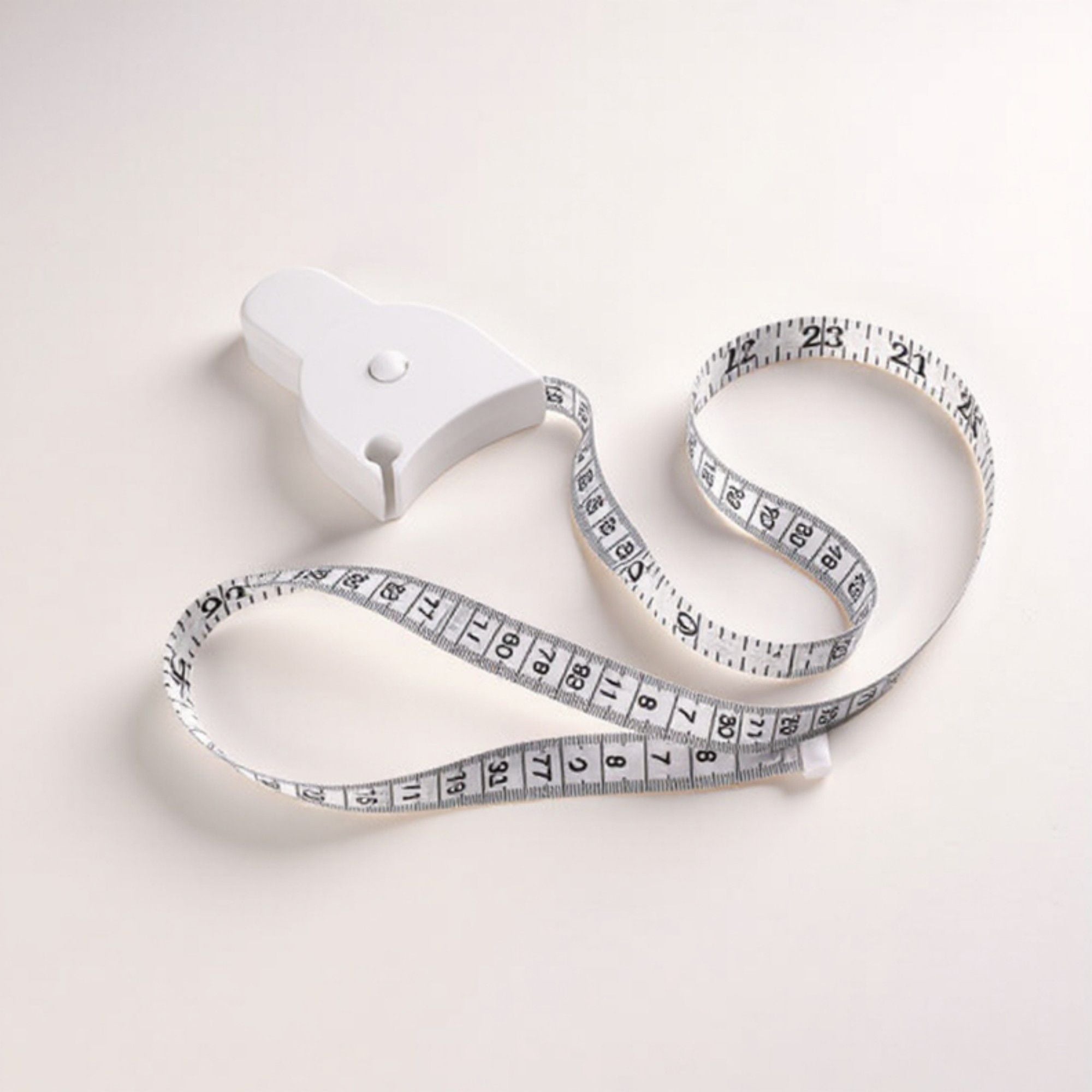 Anna-Kaci 2pcs Body Measuring Tape with Retractable Soft Tape and Auto-Lock Design for Accurate Body, Waist, and Arm Measurements