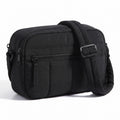 Padded Rectangular Crossbody Bag with Front Zip Pocket and Adjustable Padded Shoulder Strap 8.7x2.8x6.1in