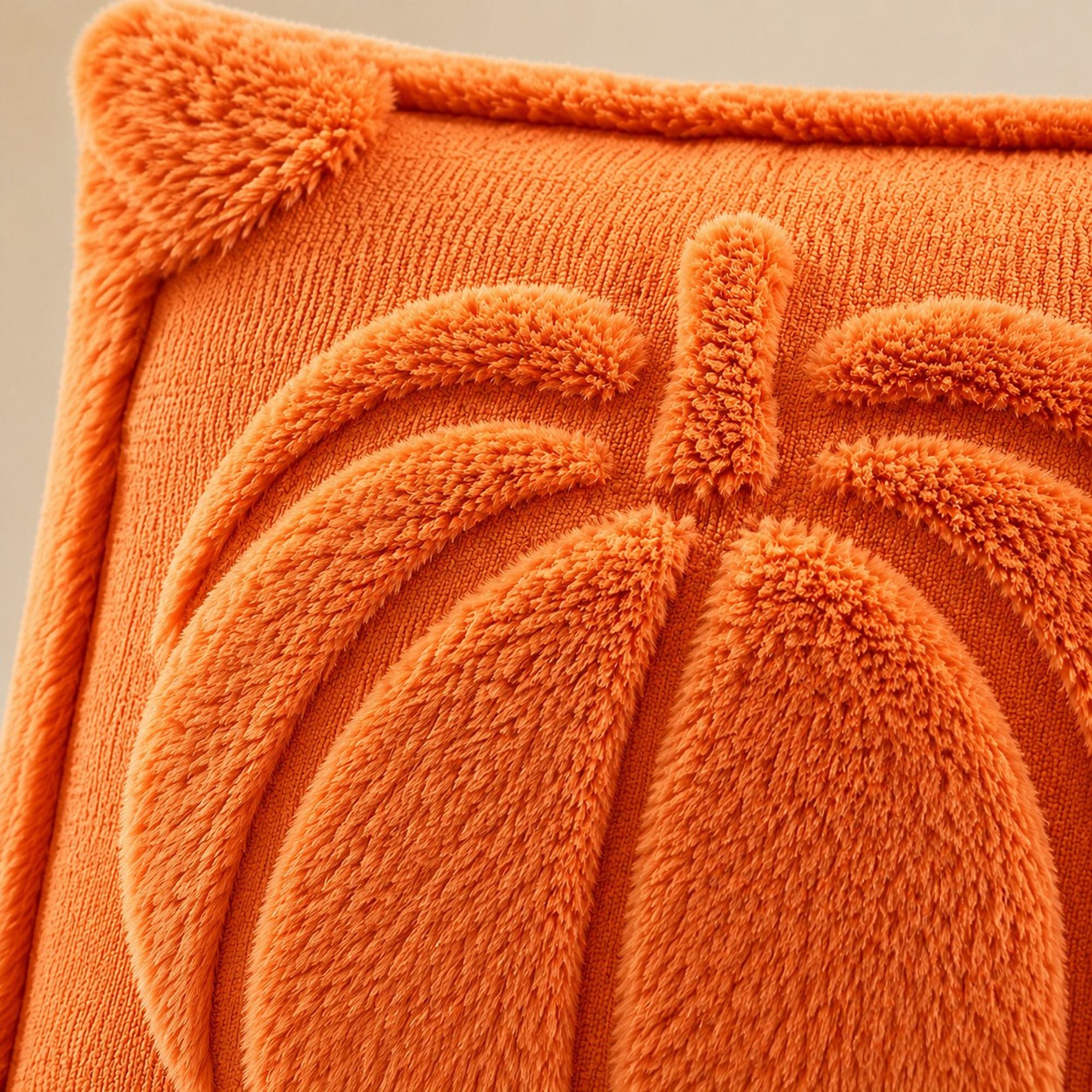 Plush Pumpkin Throw Pillow Cover for Fall and Thanksgiving Decor