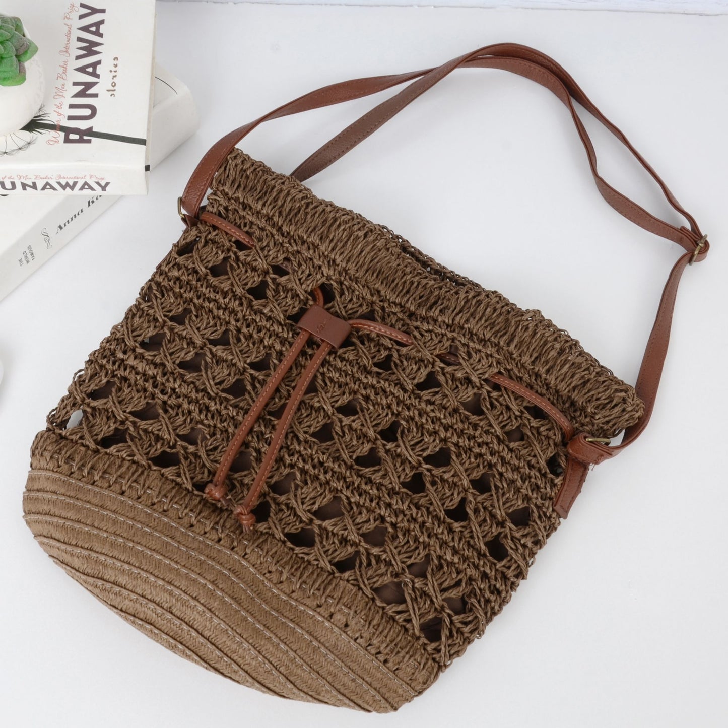 Anna-Kaci Women's Bohemian - Style Crochet Shoulder Bag