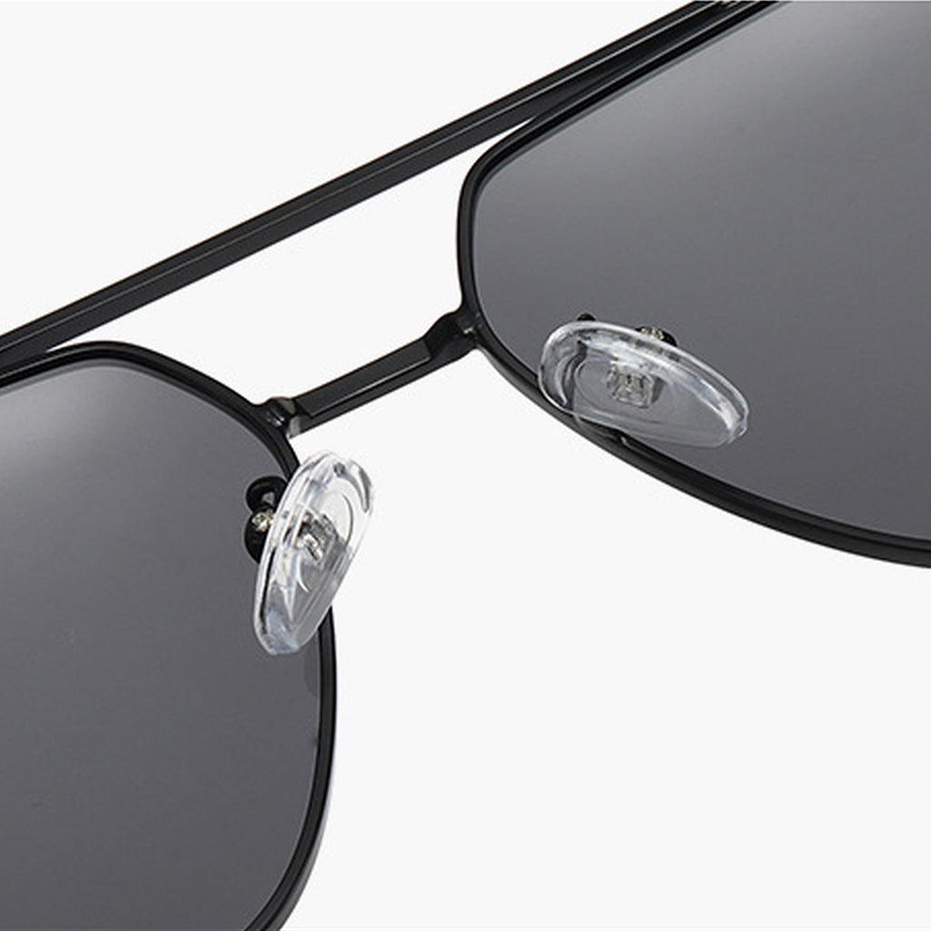 Anna-Kaci Women's Trendy Double-Bridge Metal Frame Sunglasses