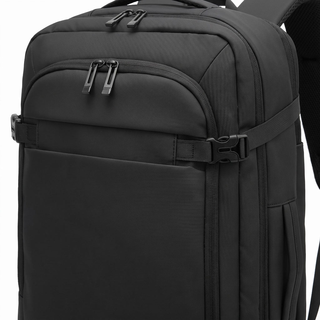 Large Travel Backpack with Compression Straps Multiple Compartments and Padded Shoulder Straps