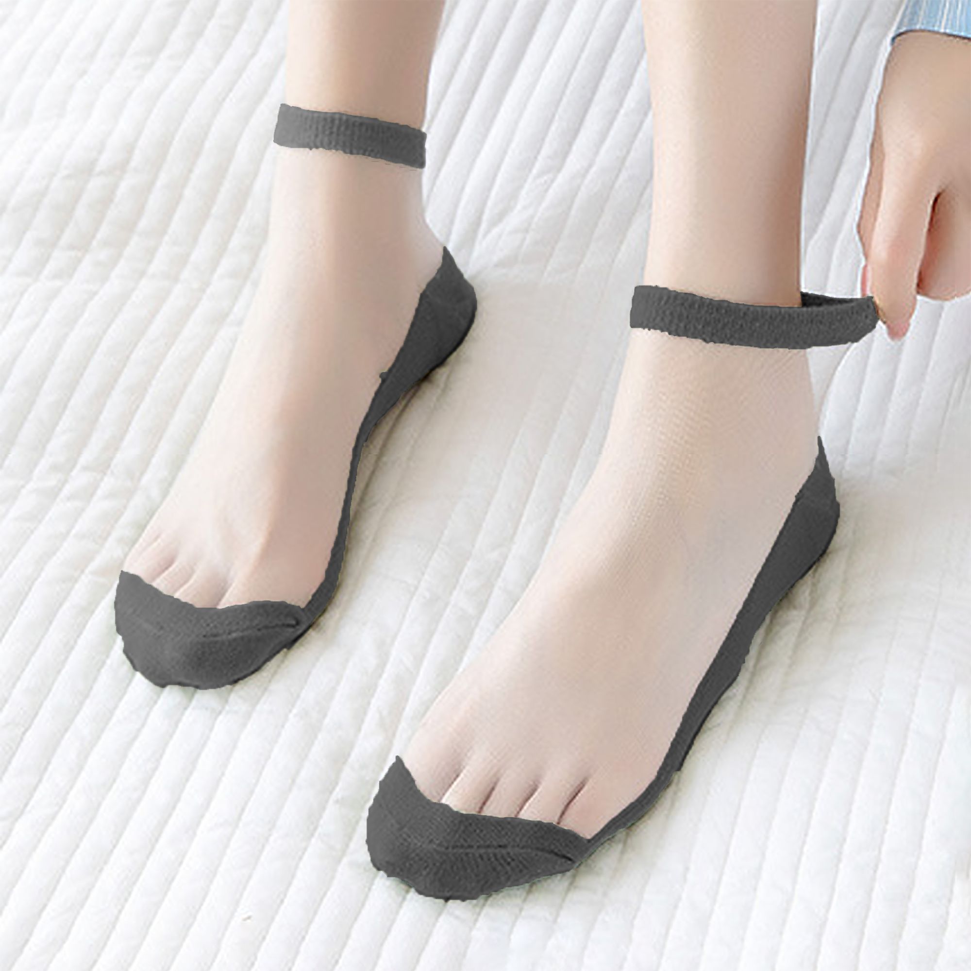 Anna-Kaci Chic Women's Summer Thin Ankle Socks Soft for Casual 6Pk