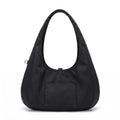 Hobo Tote Bag with Wide Shoulder Strap and Exterior Pocket 13.8x7.8x2.5in
