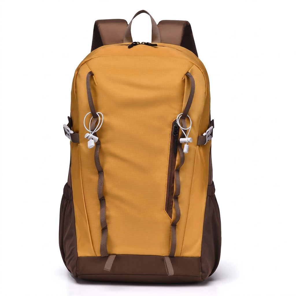 Travel Backpack with Side Pockets Front Zip Compartments Adjustable Straps Top Hle