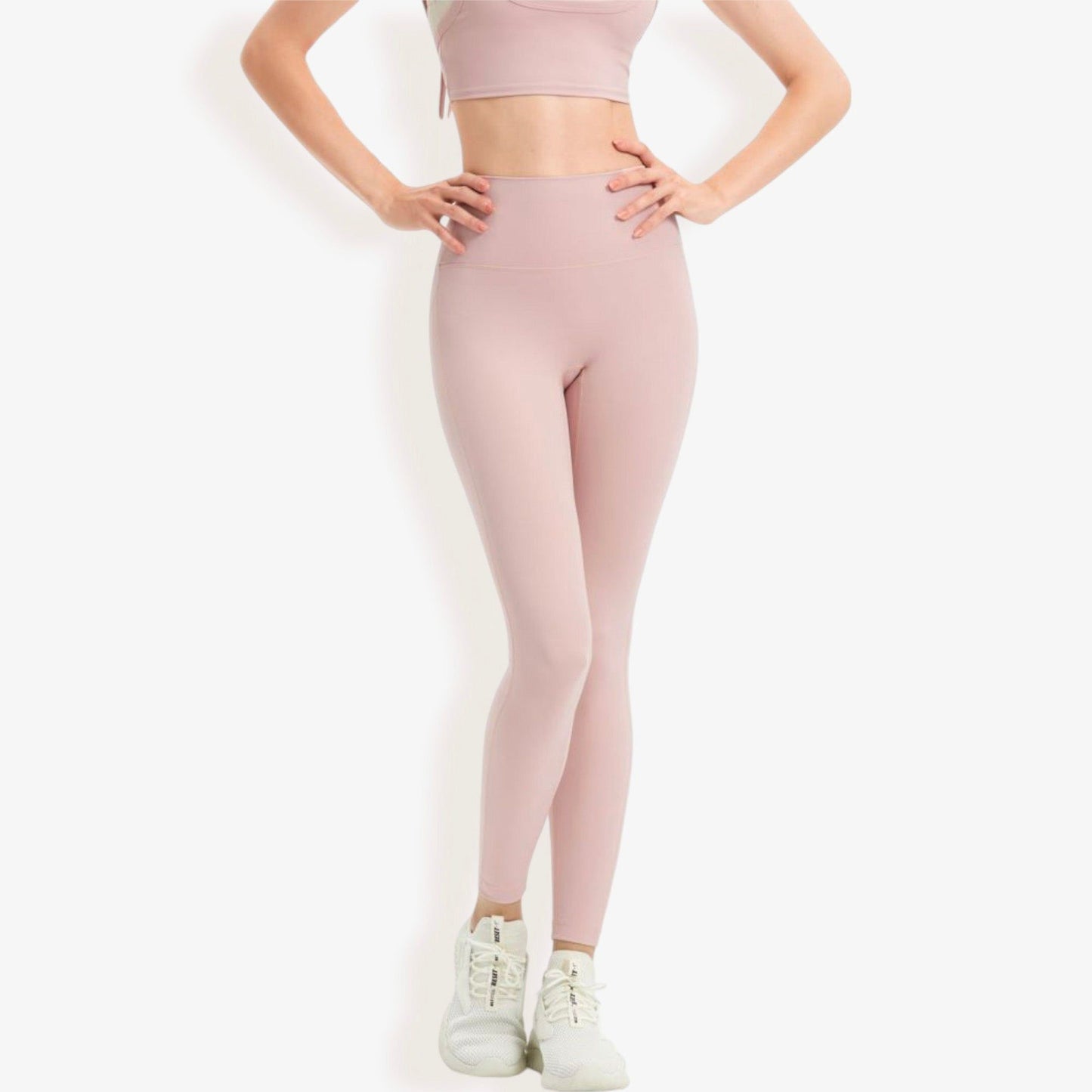 High Waist Seamless Full-Length Leggings with Stretchy Comfort Fit