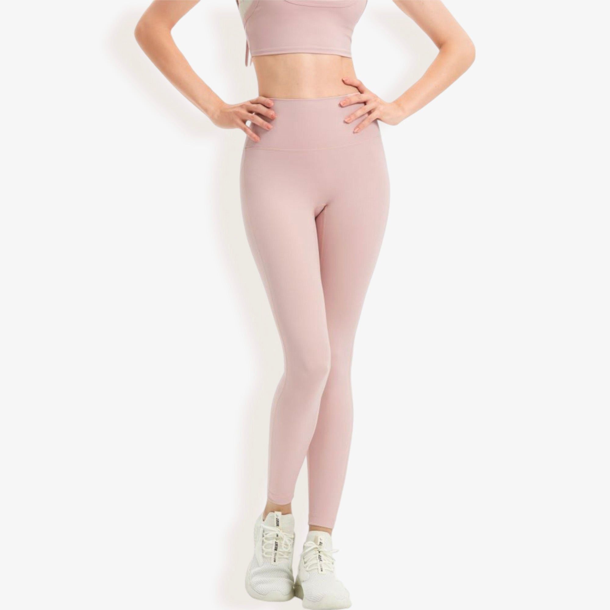 High Waist Seamless Full-Length Leggings with Stretchy Comfort Fit