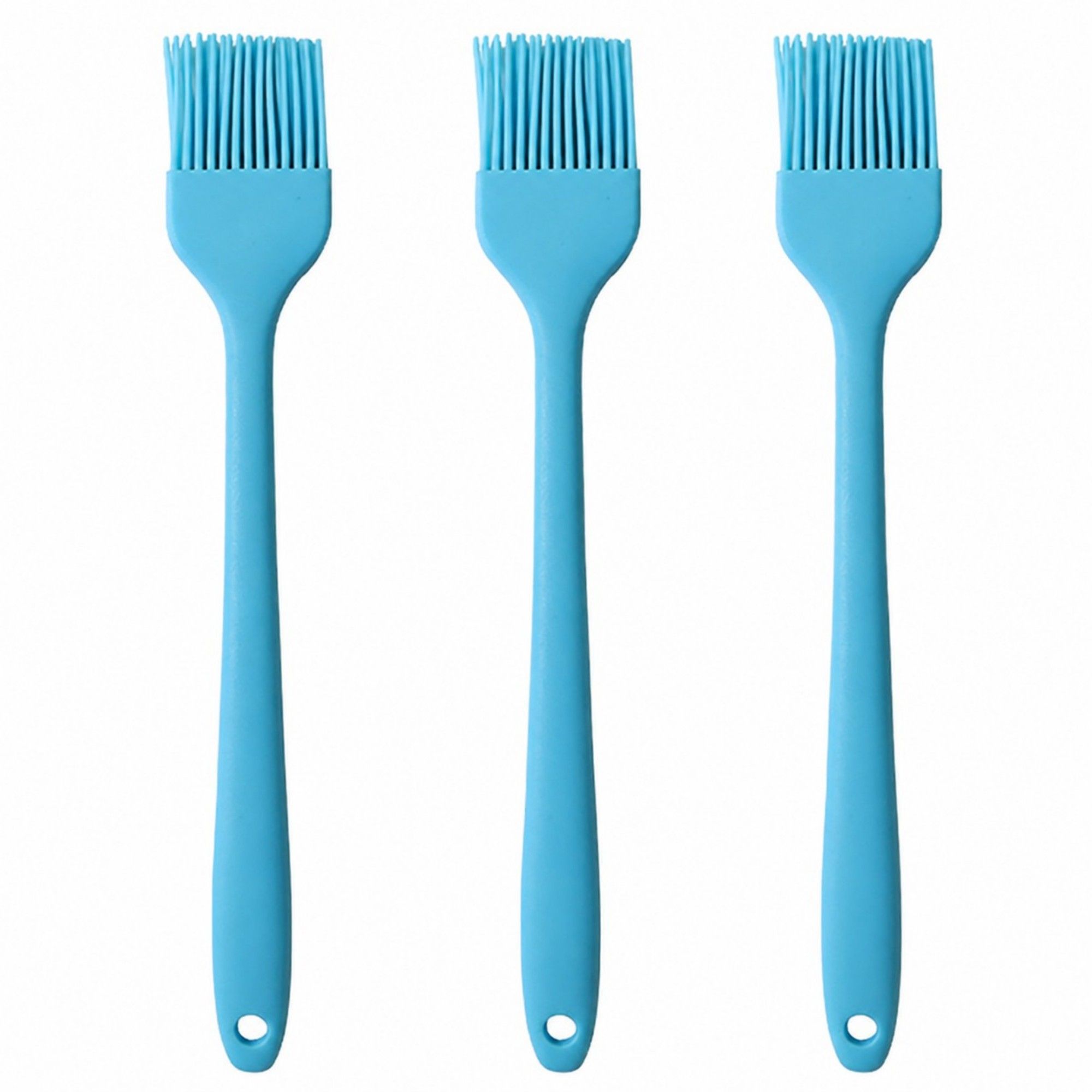 3-Piece Silicone Basting Brush Set, Flexible and Durable Kitchen Tools for Cooking and Baking