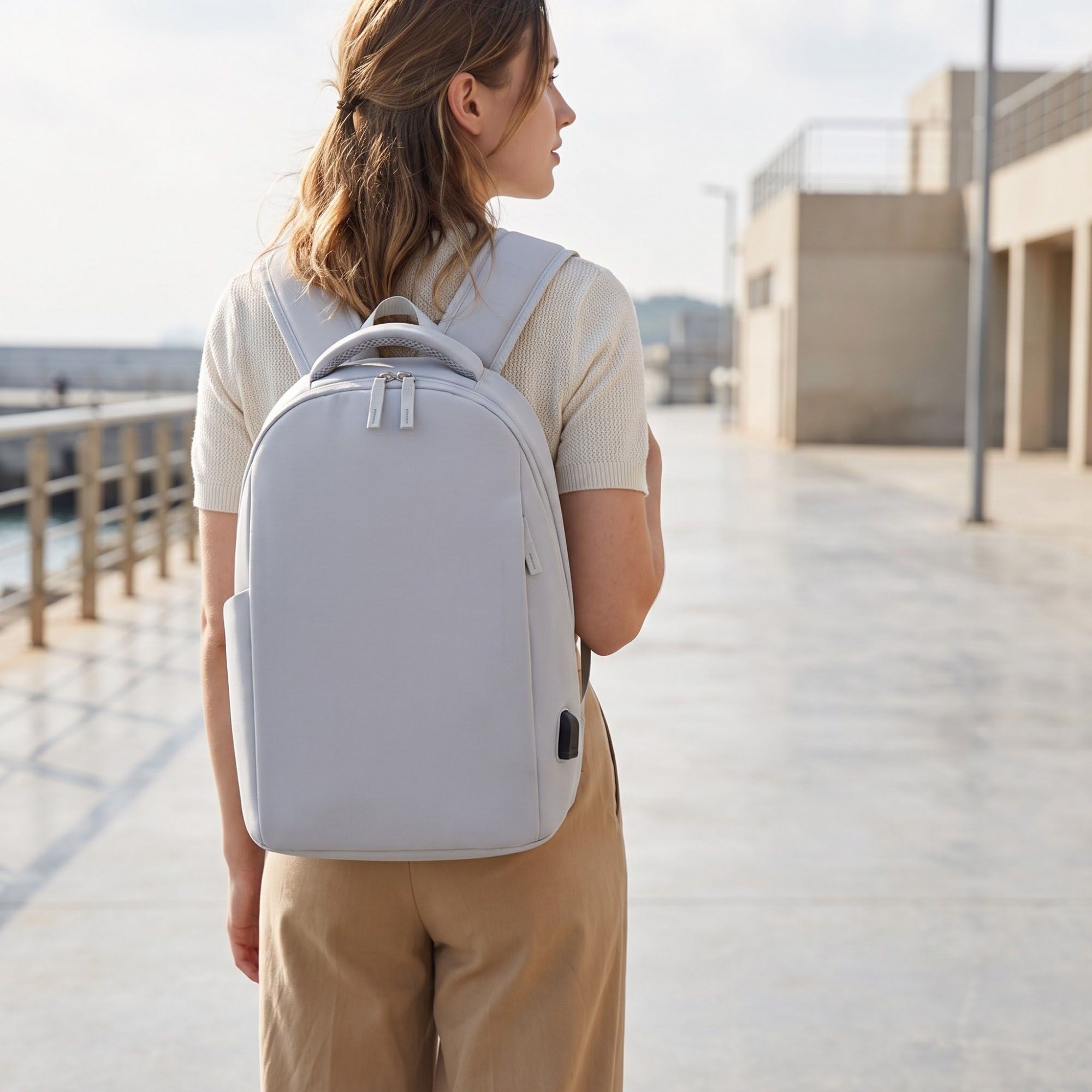 Essential Minimalist Laptop Backpack -  Commuter Daypack for Office, School, and Travel