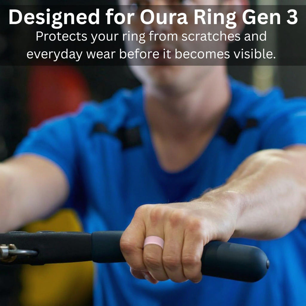Ring Protector Cover for Oura Ring Gen 3 Scratch Resistant Silicone Guard 2-Piece Set