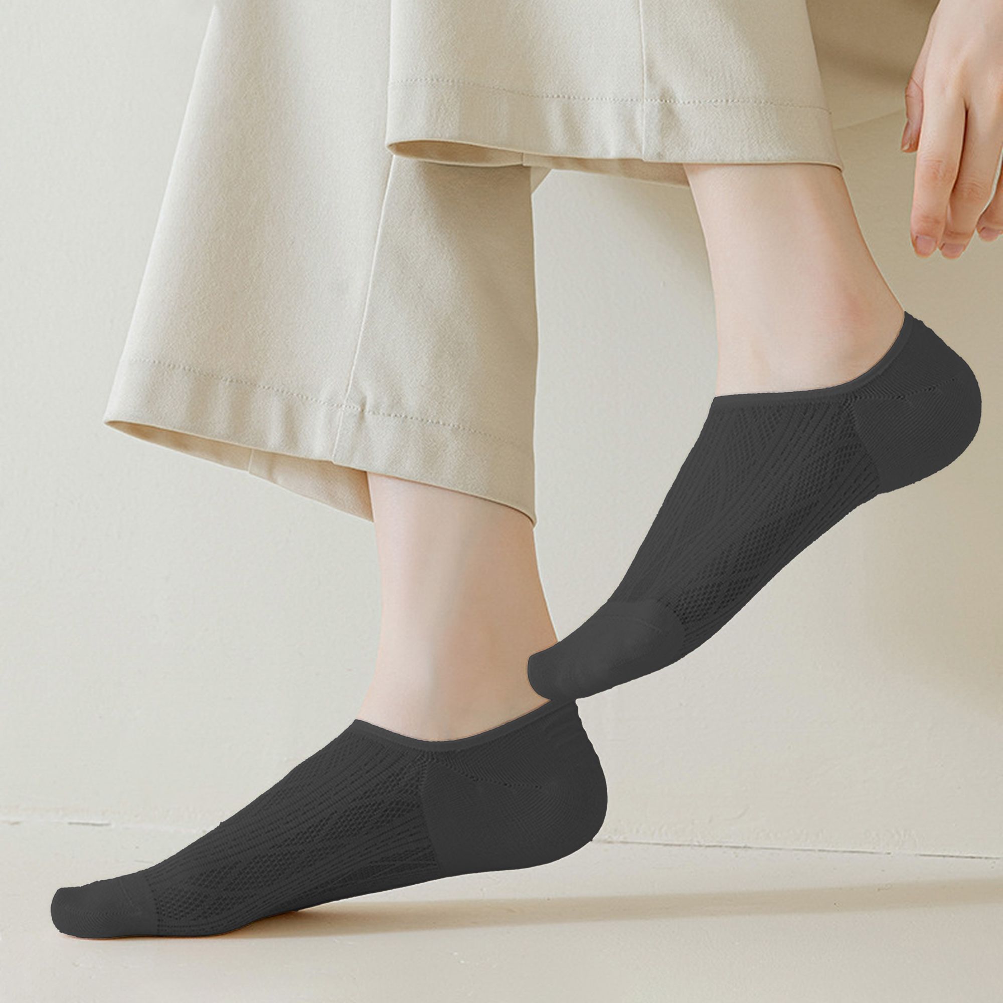 Anna-Kaci Women's Invisible No-Show Liner Socks 6Pk